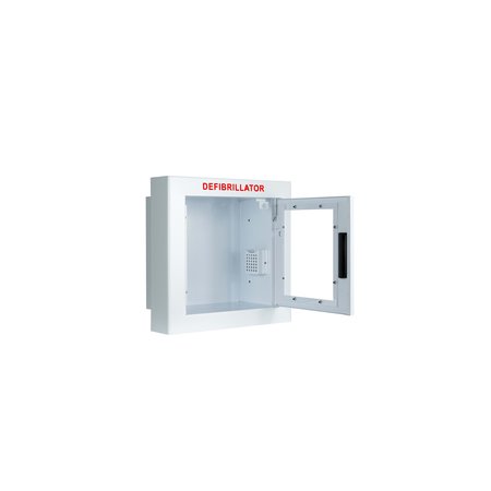 Cubix Safety Semi Recessed, Non-Alarmed, Compact AED Cabinet SR-Sn